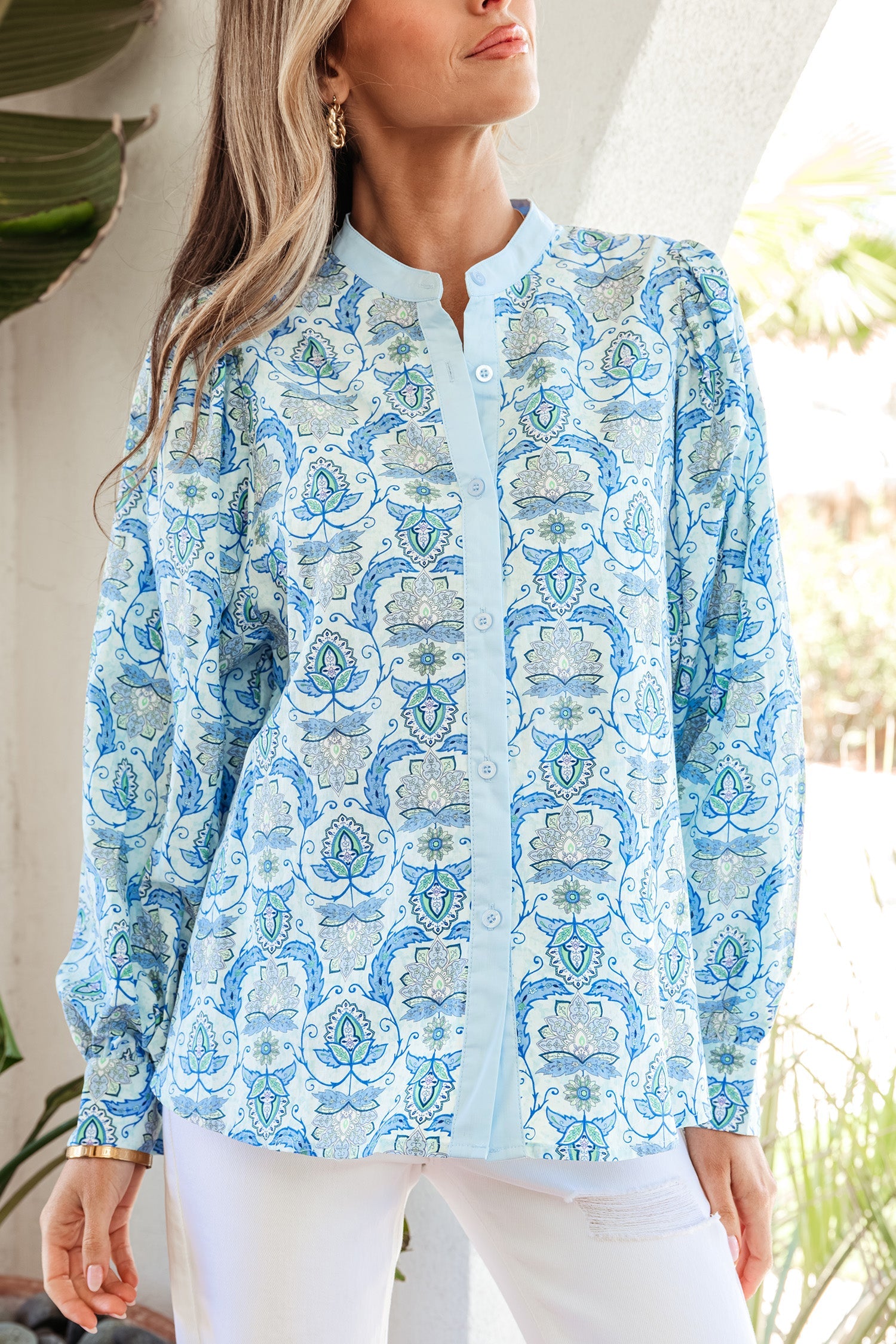 Micah Puff Sleeve Loose Shirt