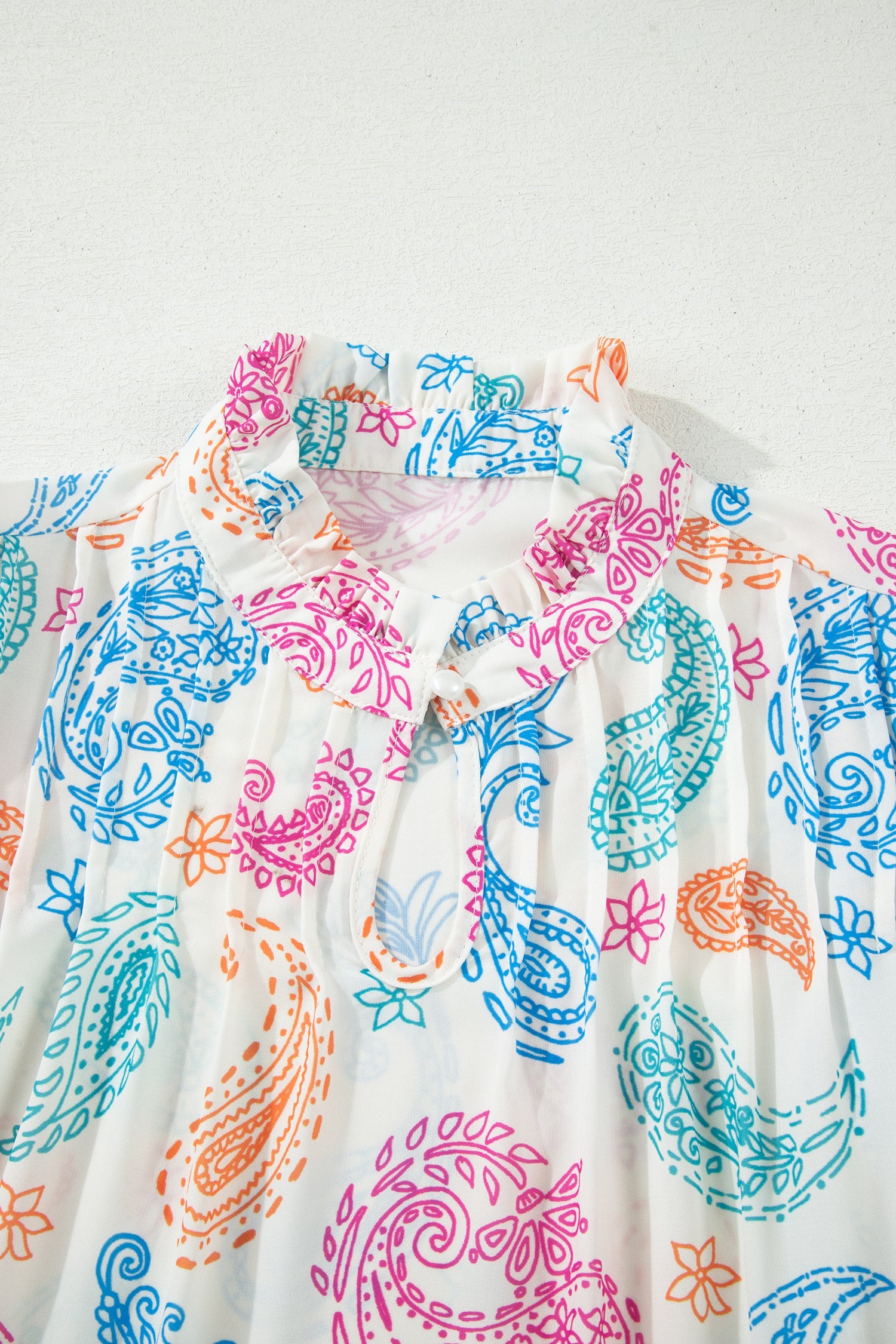 Lilyana Keyhole Puff Sleeve Blouse