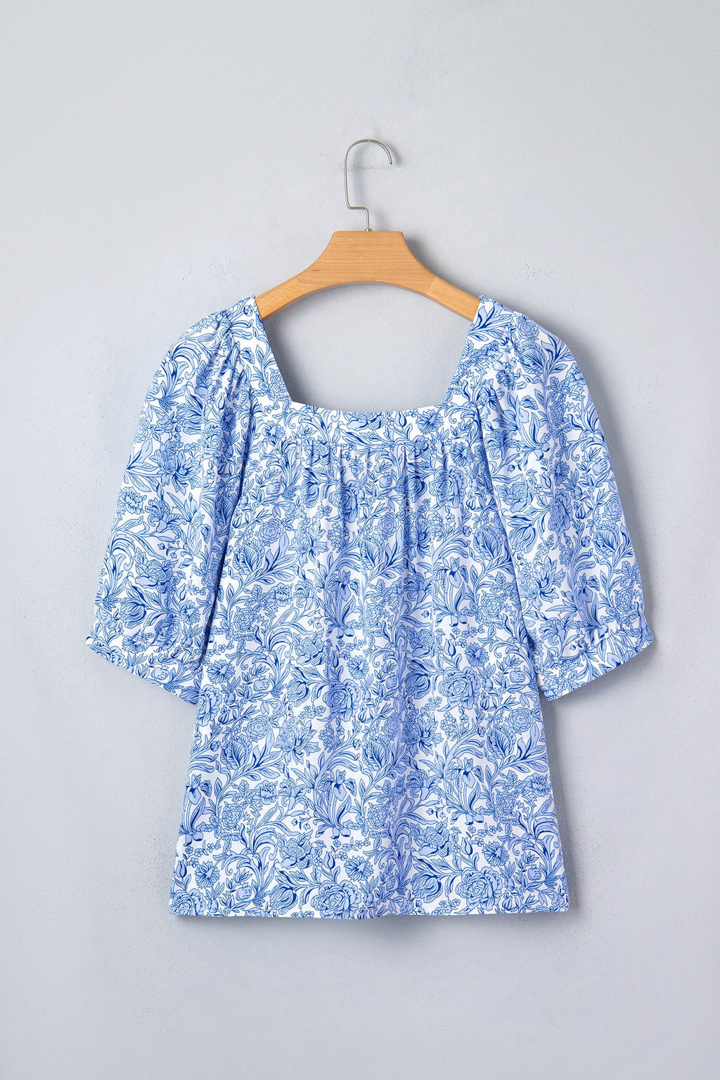 Lyanna Sleeve Pleated Floral Blouse