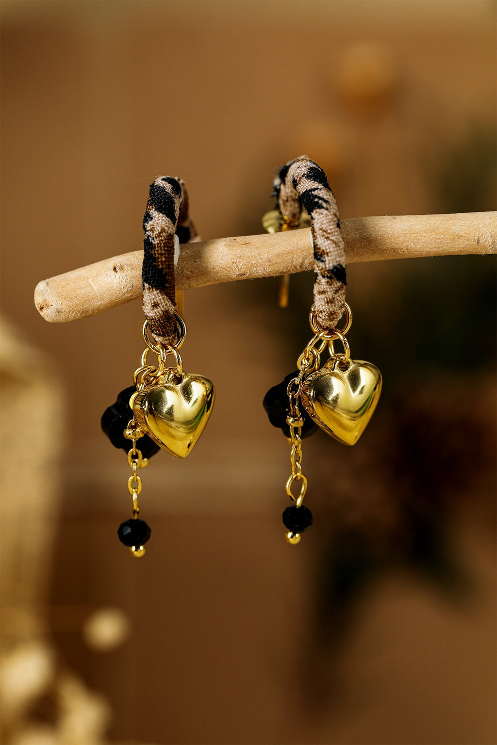 Bethany Wrapped Open Loop Earrings