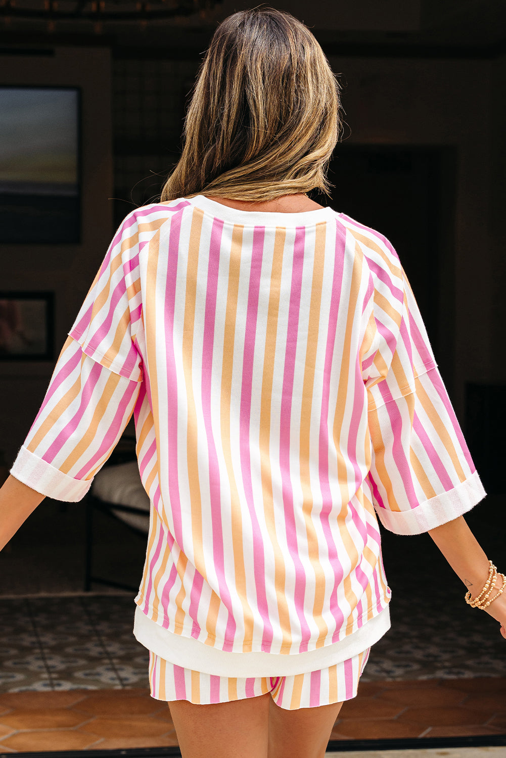 Eleanor Half Sleeve Loose Lounge Set