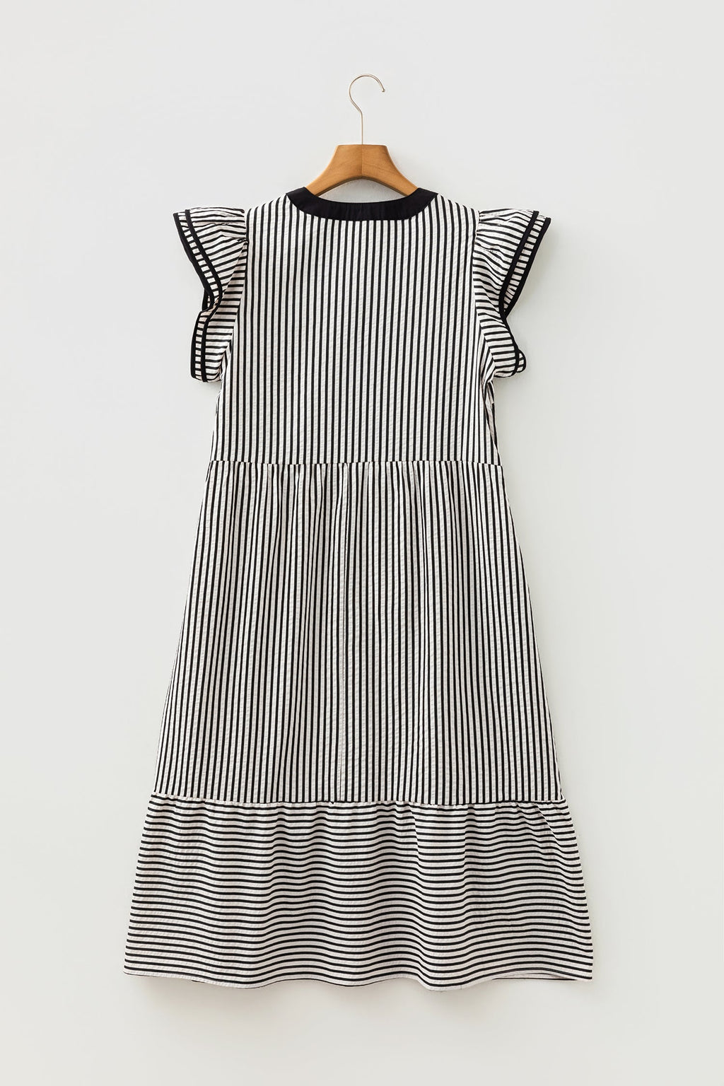 Opal Contrast Trim Midi Dress
