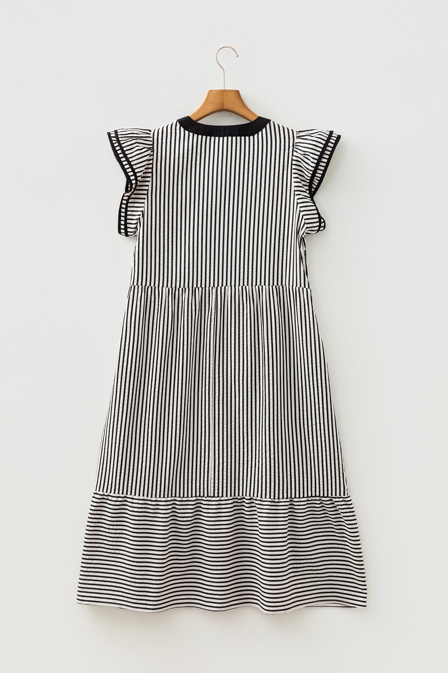 Opal Contrast Trim Midi Dress