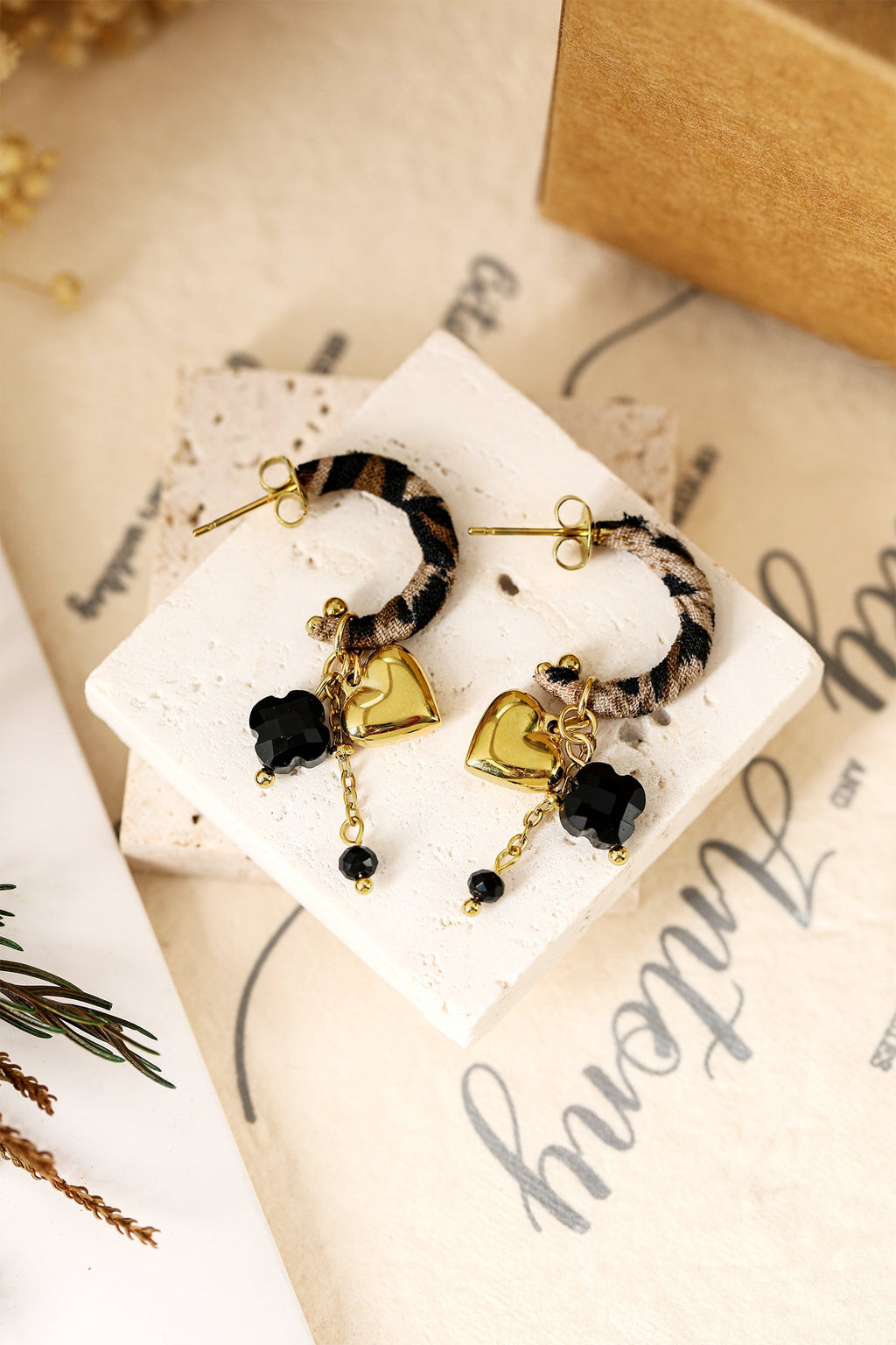 Bethany Wrapped Open Loop Earrings