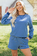 Chloe Casual Short Set Long Sleeve Top Set