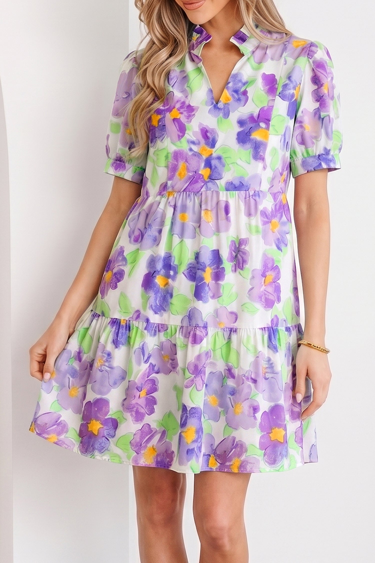 Penelope Tiered Ruffle Mini Dress