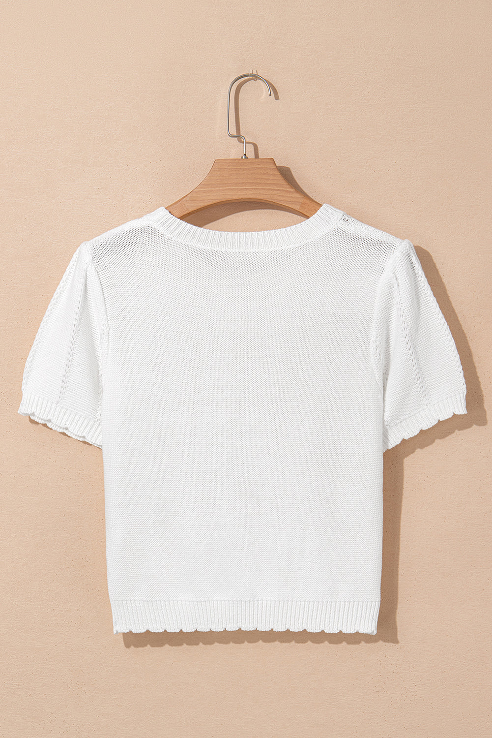 Lavender Puff Sleeve Crewneck Sweater
