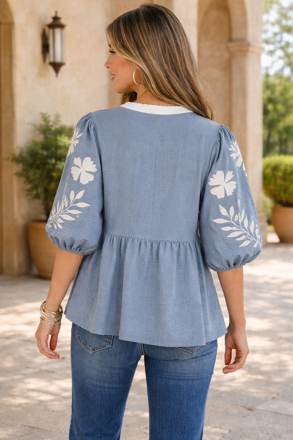 Piper Puff Sleeve Babydoll Blouse