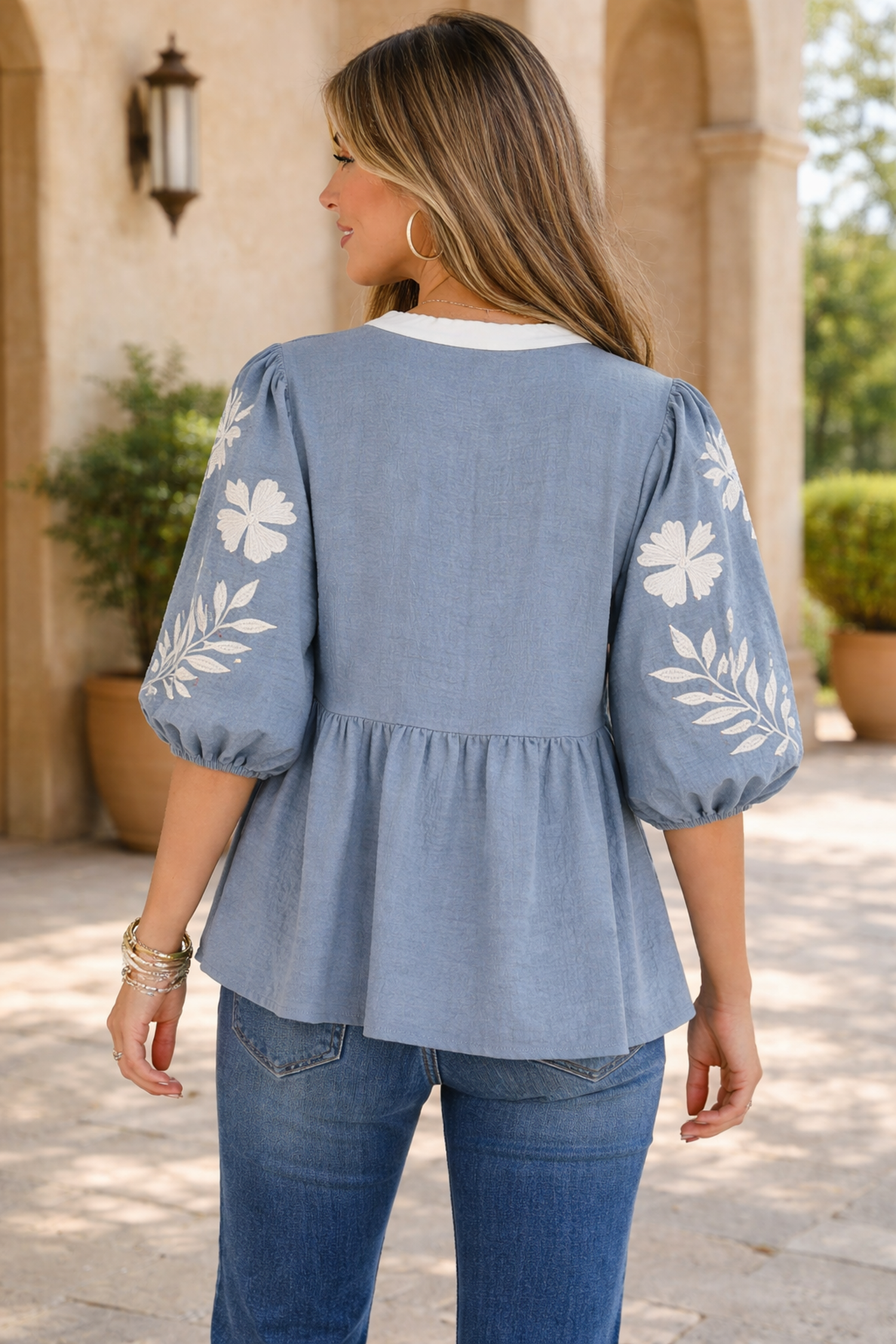 Piper Puff Sleeve Babydoll Blouse