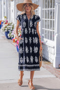 Halo Short Sleeve Midi Dress