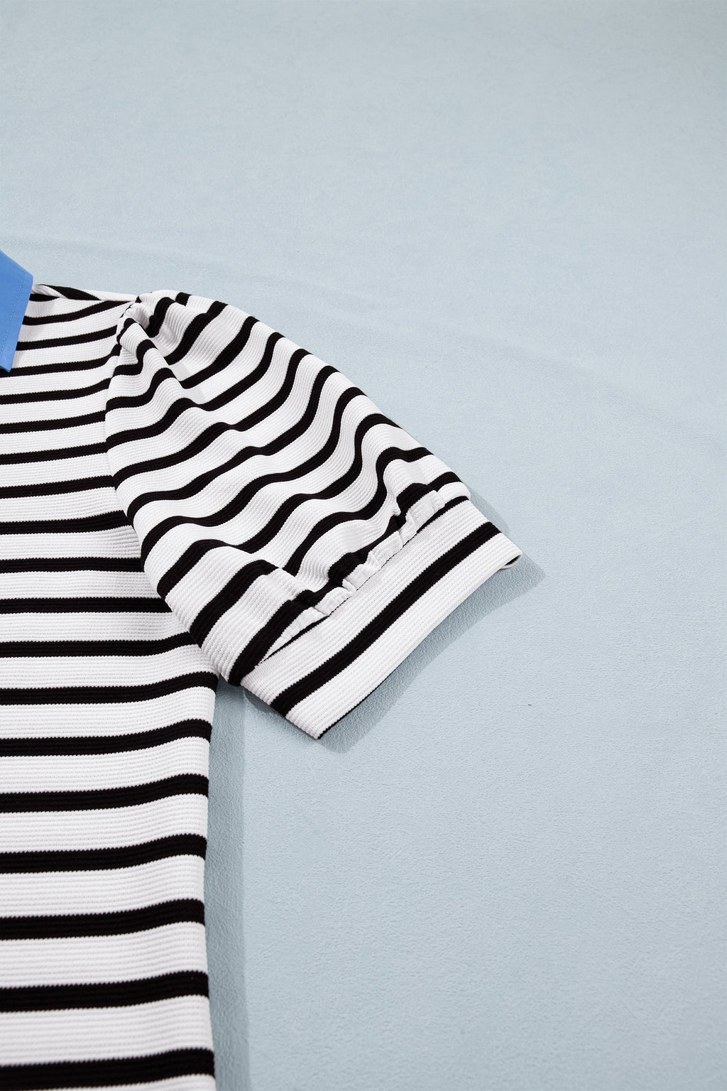 Lina Block Polo Collar Blouse