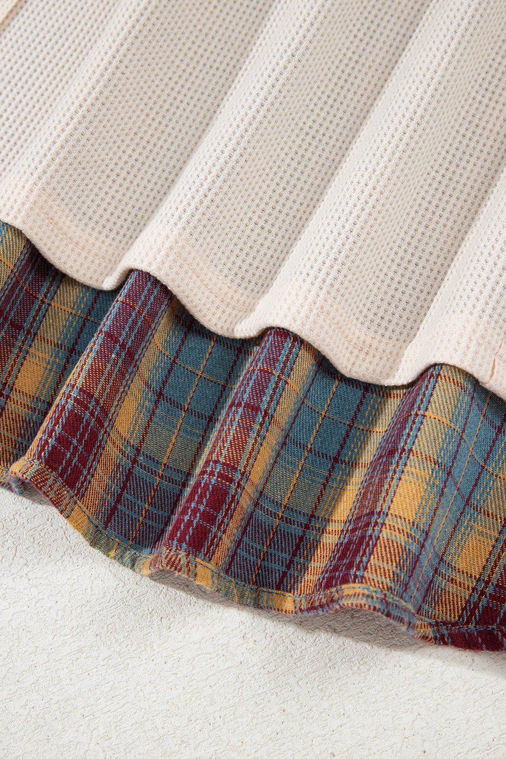 Mackenzie Plaid Patchwork Half PLUS Pullover