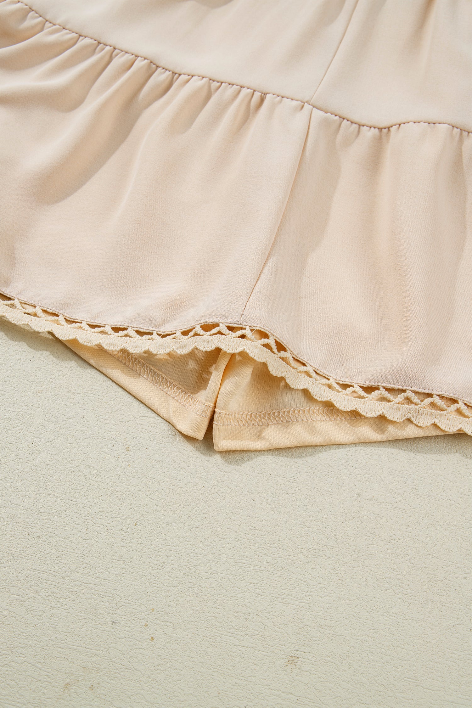 Millie Trim Boho Ruffled PLUS Shorts