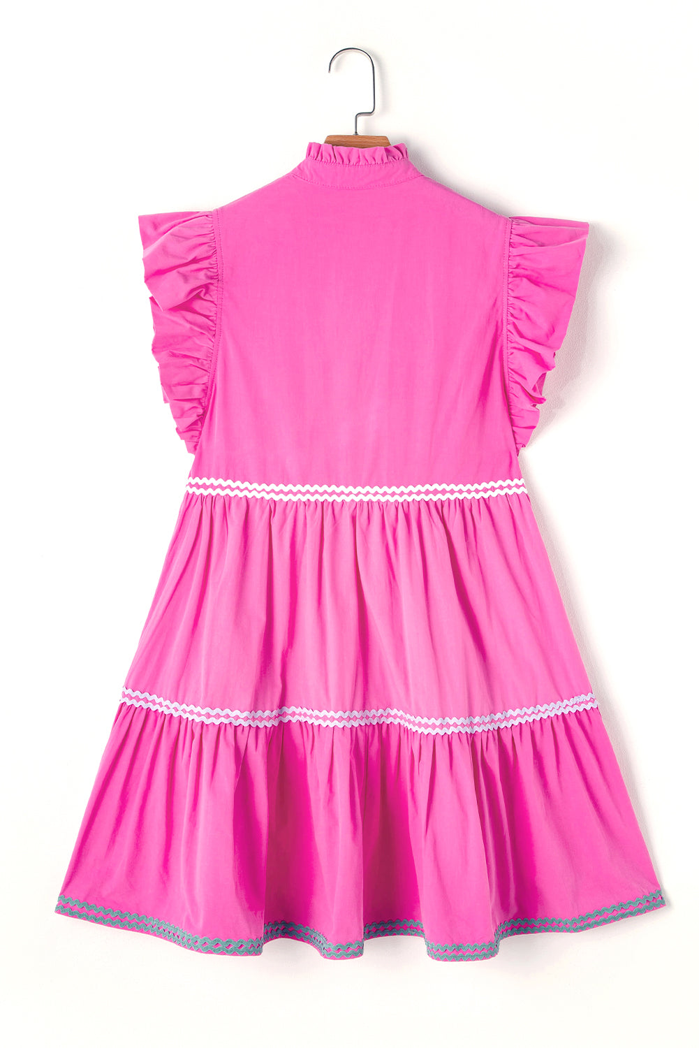 Margaret Flutter Sleeve Tiered Dress