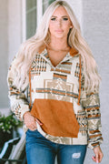 Isabella Kangaroo Half Zip Hoodie