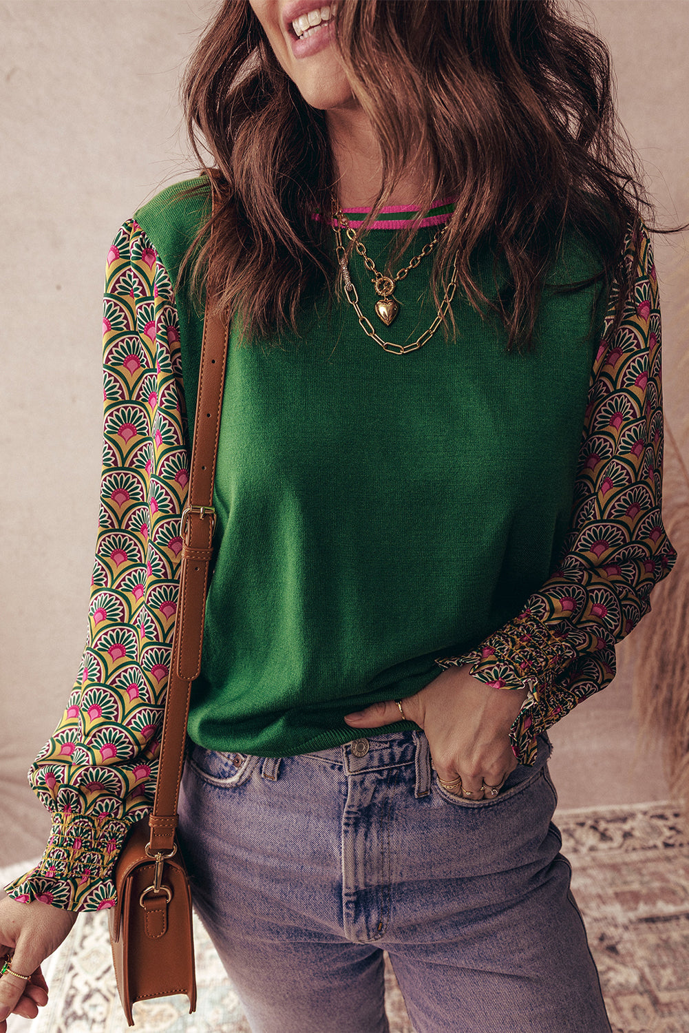 Amari Cuff Puff Sleeve Sweater