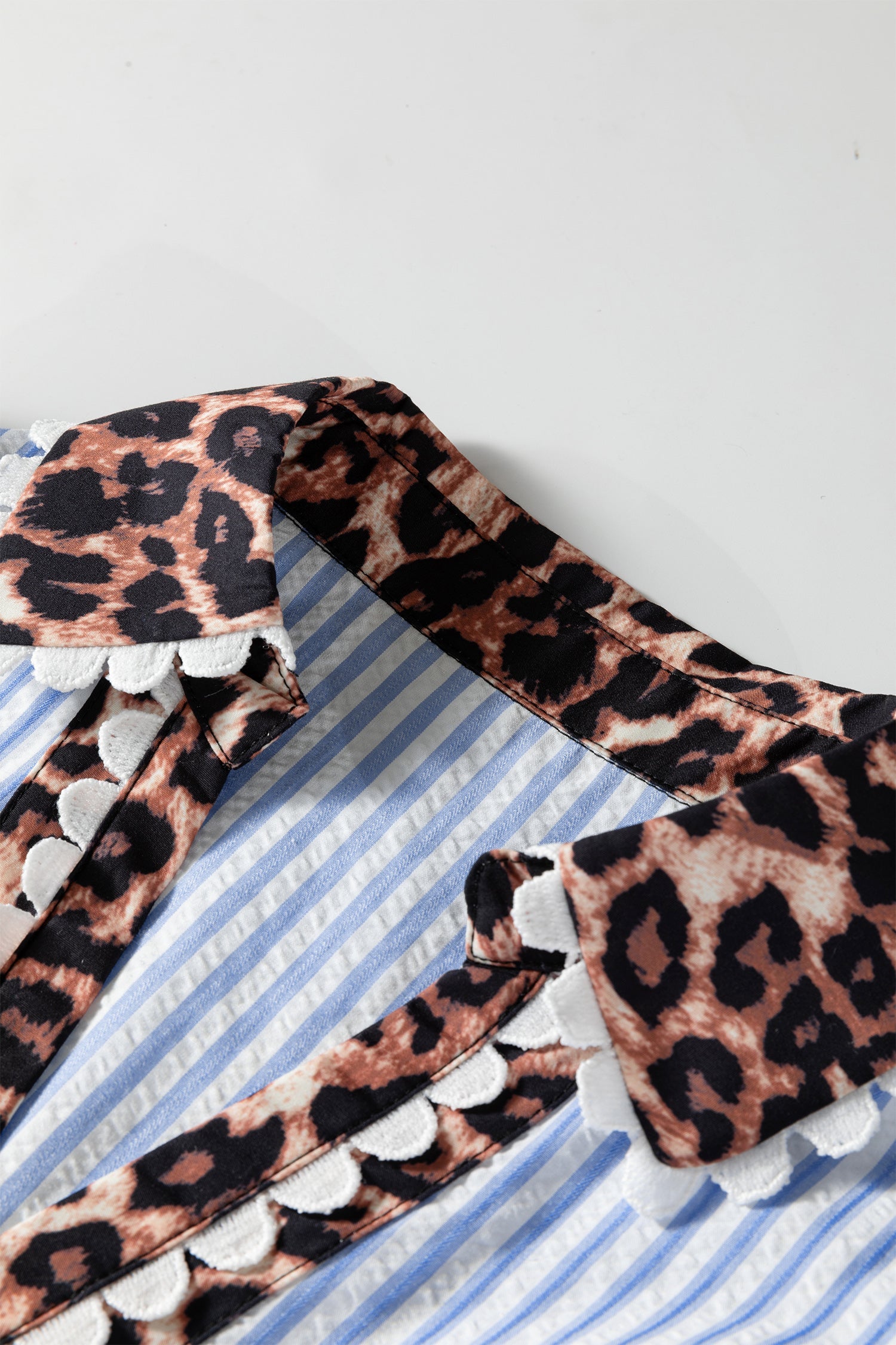 Andie Sleeve Patchwork Collar Blouse
