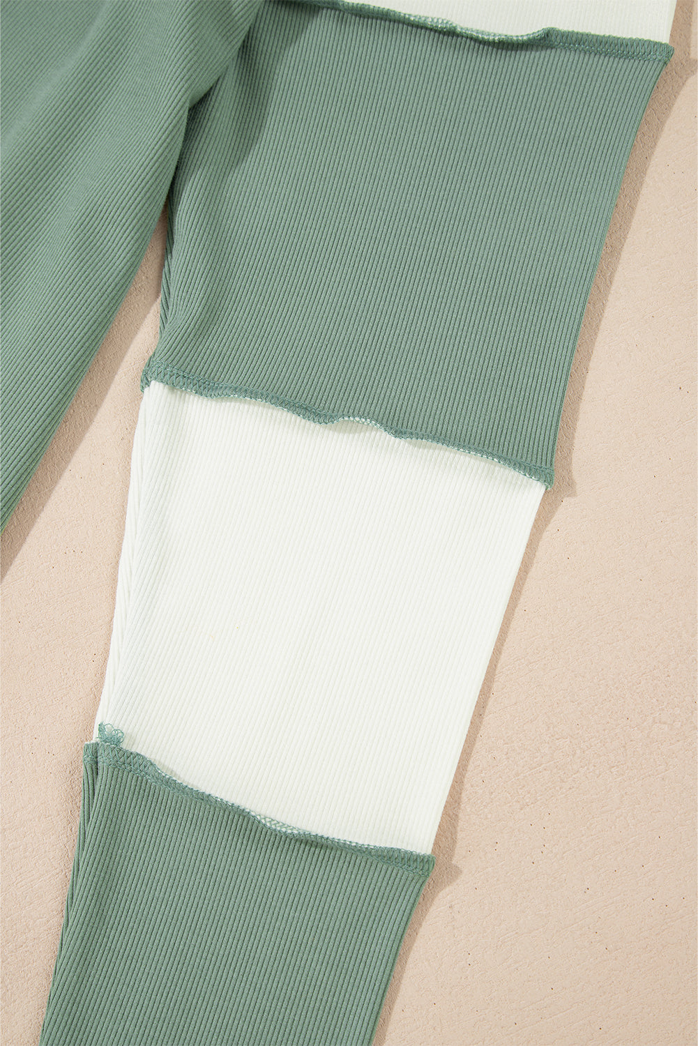 Faye Colorblock Patchwork Raglan Long Sleeve Top