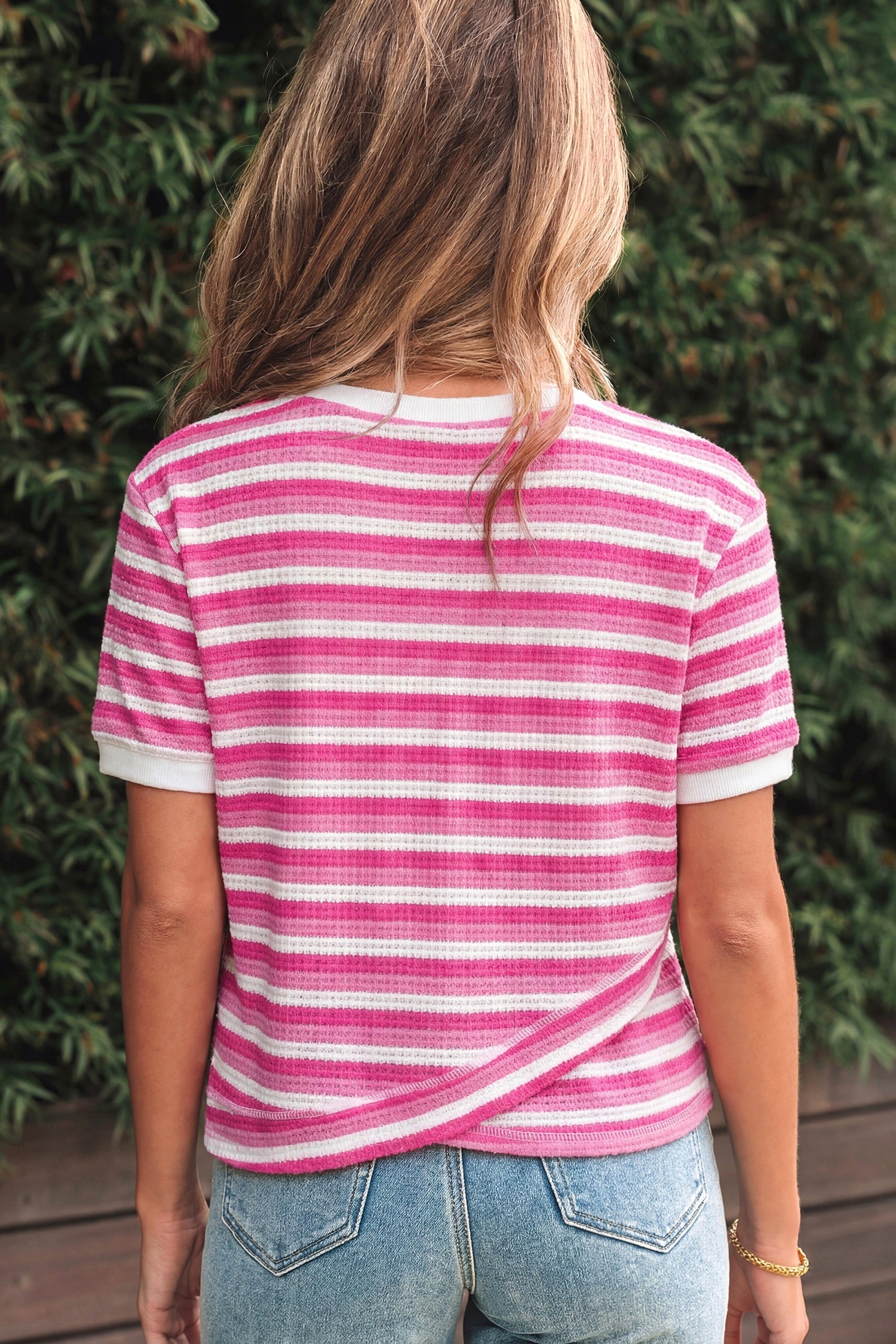 Elora Sleeve Crossed Detail Tee