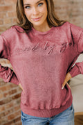 Kaia Mineral Wash Loose Sweatshirt