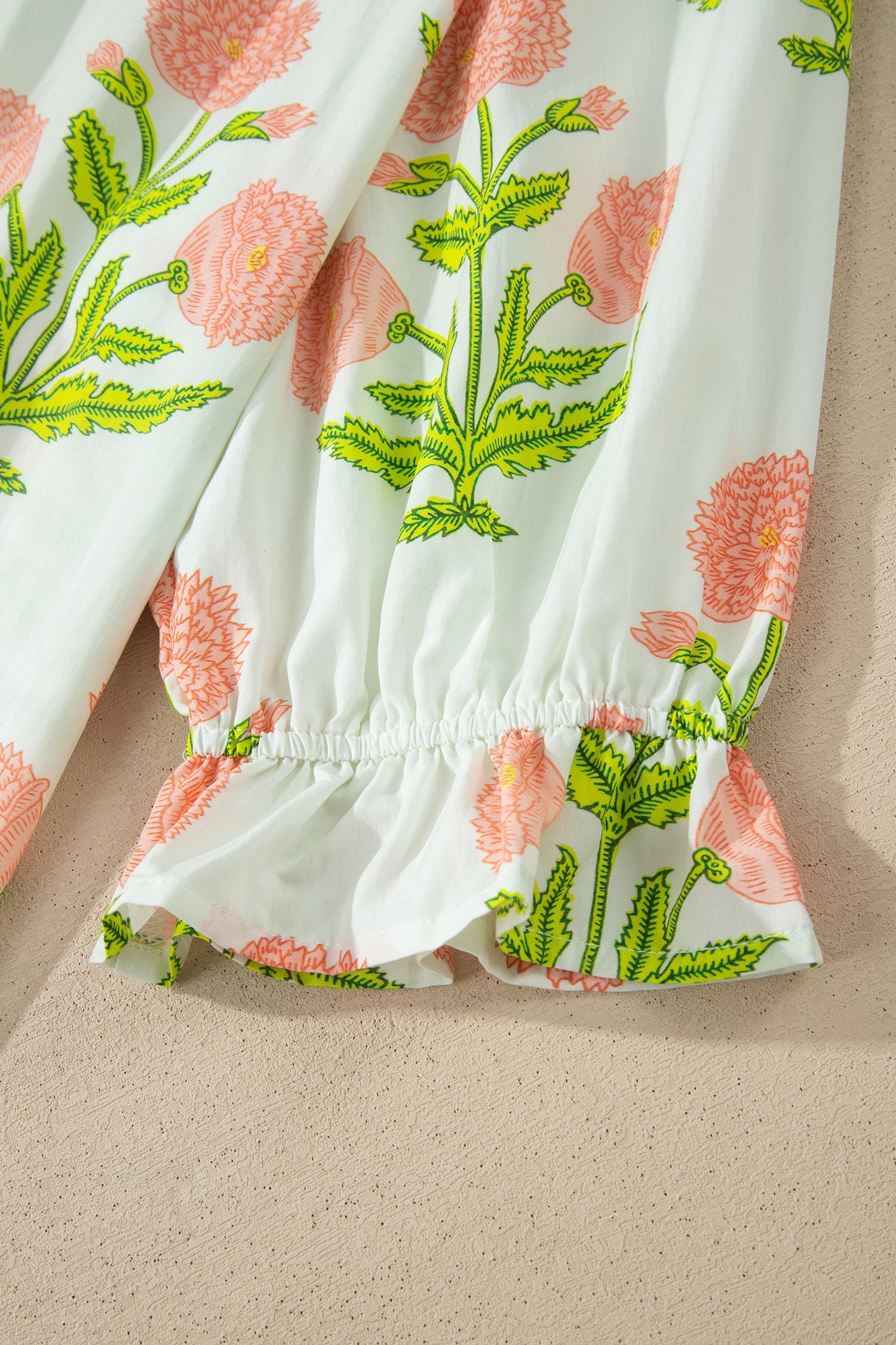 Giuliana Print Striped Trim PLUS Blouse