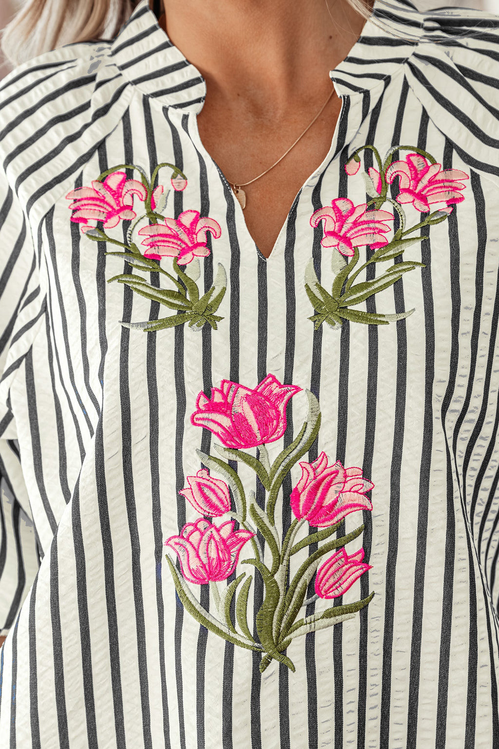 Harmoni Detail Short Sleeve Blouse