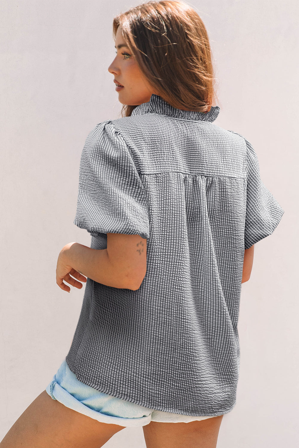 Demi Short Bubble Sleeve Shirt