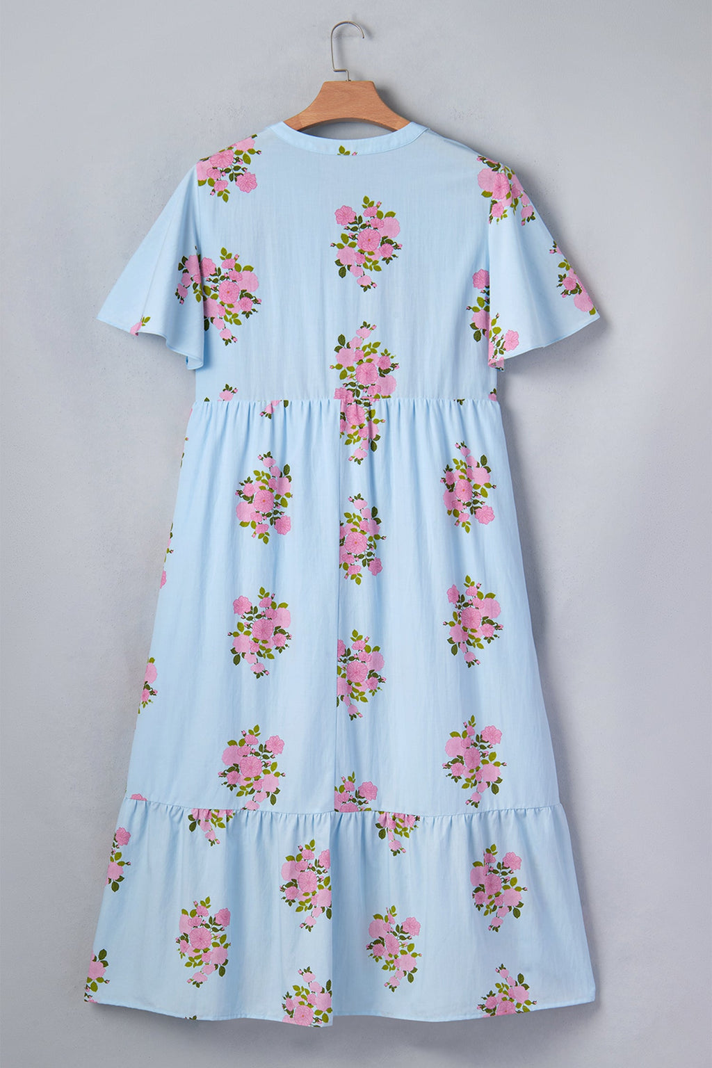 Lucy Print Scalloped Trim PLUS Dress