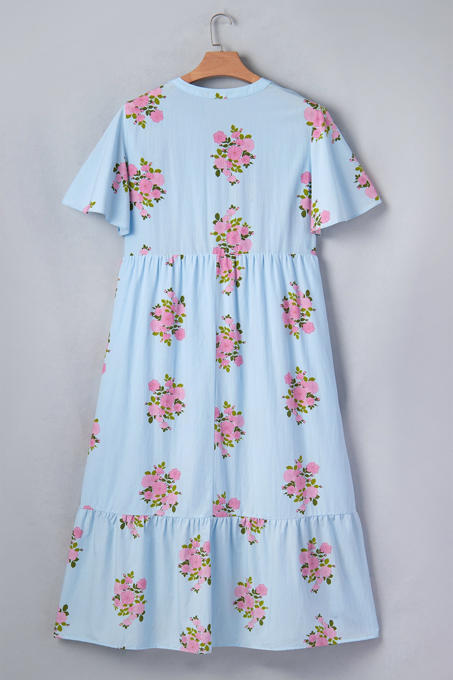 Lucy Print Scalloped Trim PLUS Dress