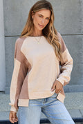 Lavender Low Raglan Sleeve Sweatshirt