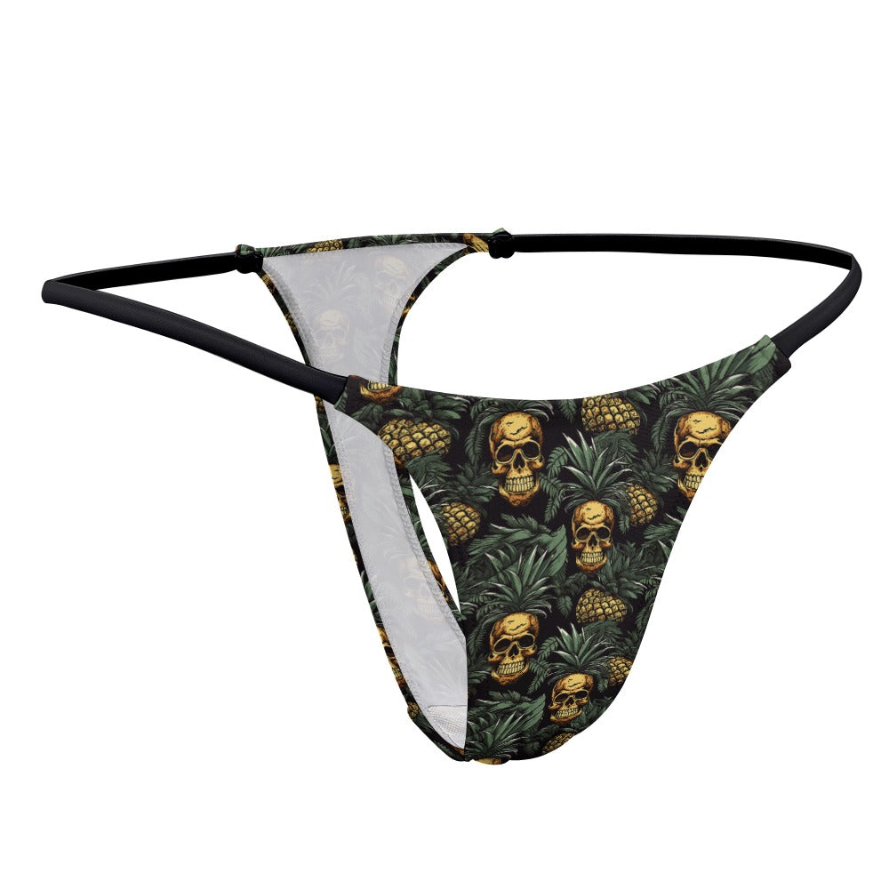 Pineapple Skull Thong