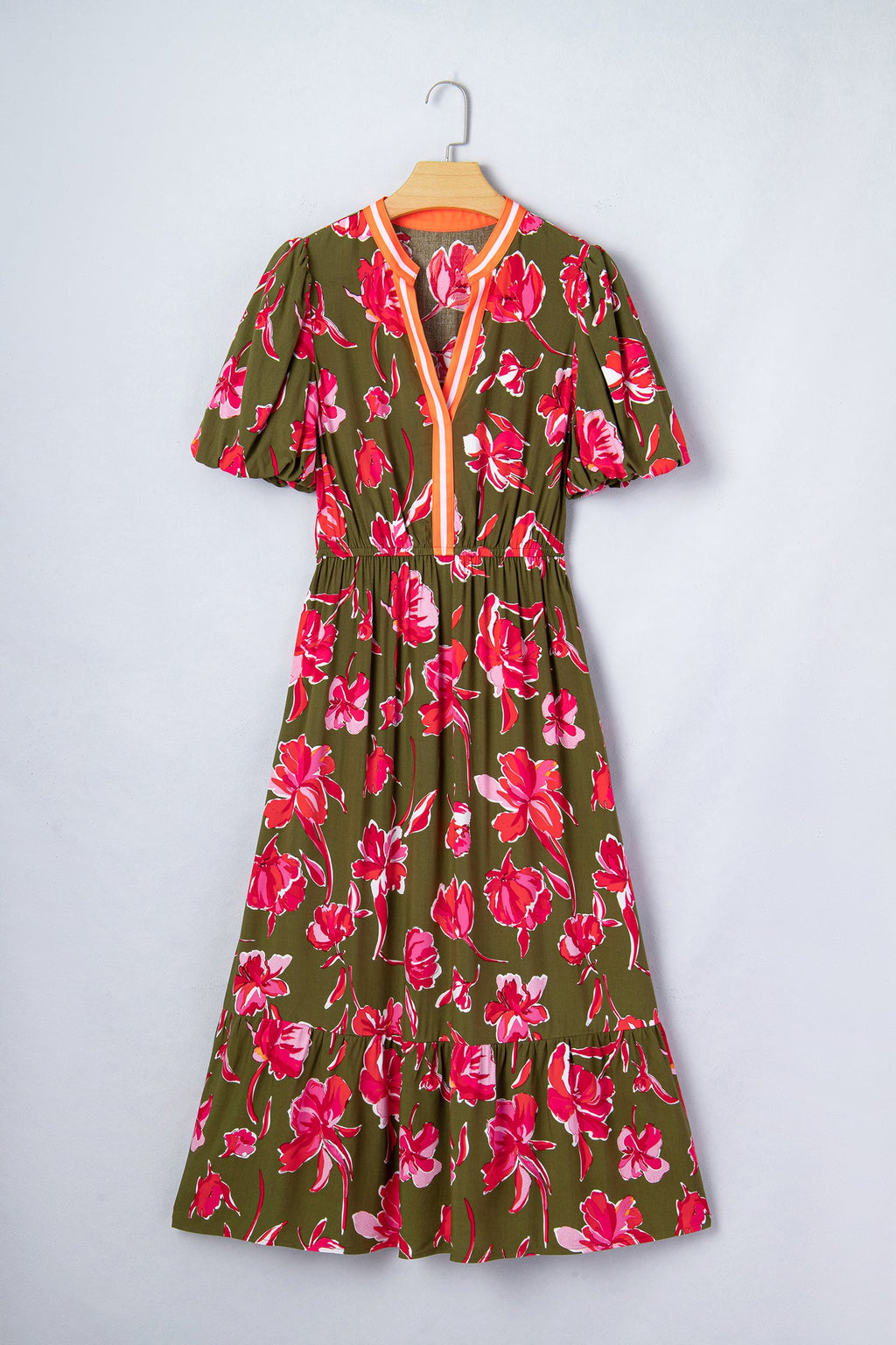 Renata Ruffle Hem Maxi Dress