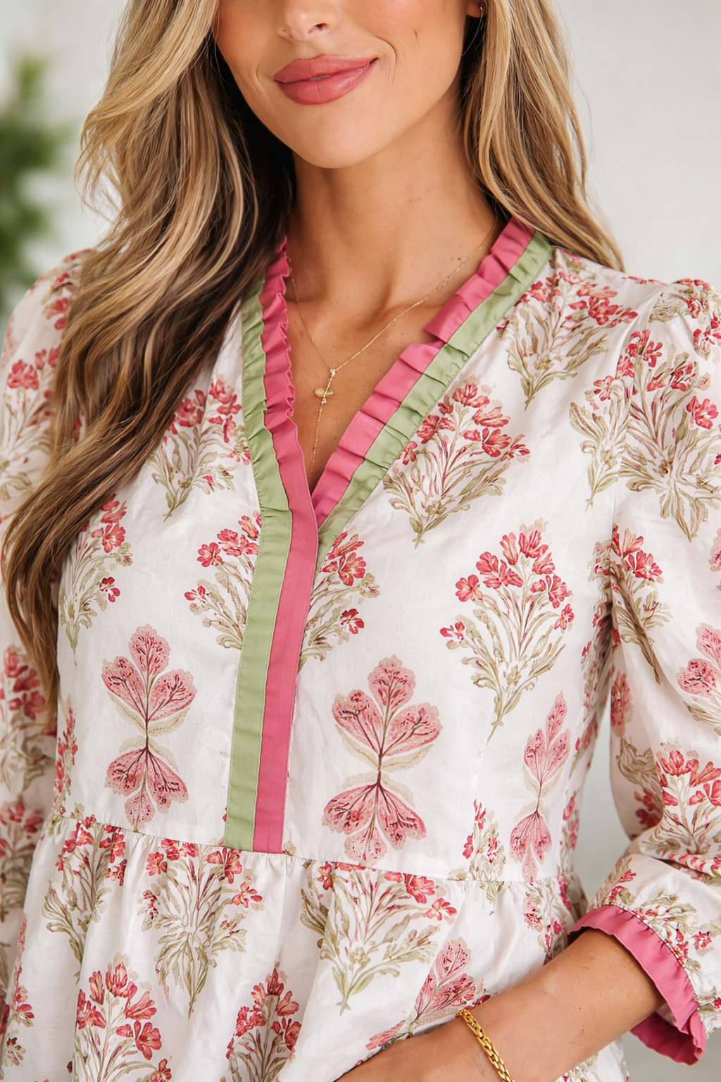Aylin Sleeve Peplum top Long Sleeve Top