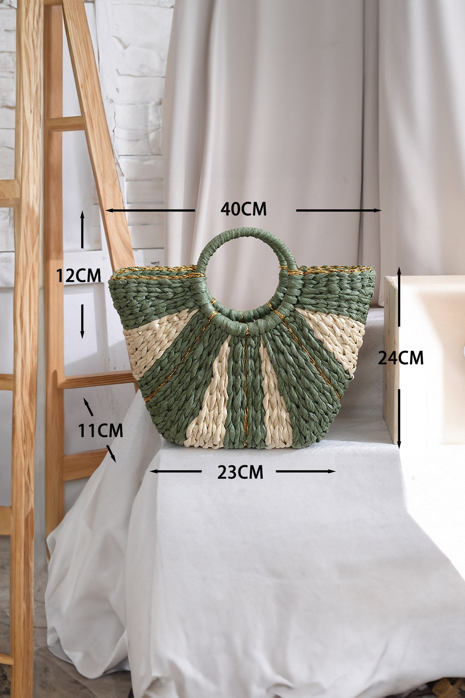 Rachel Handwoven Straw tote Bag