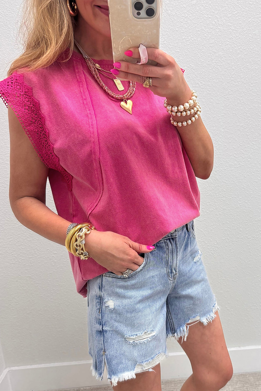 Maggie Trim Cap Sleeve Top