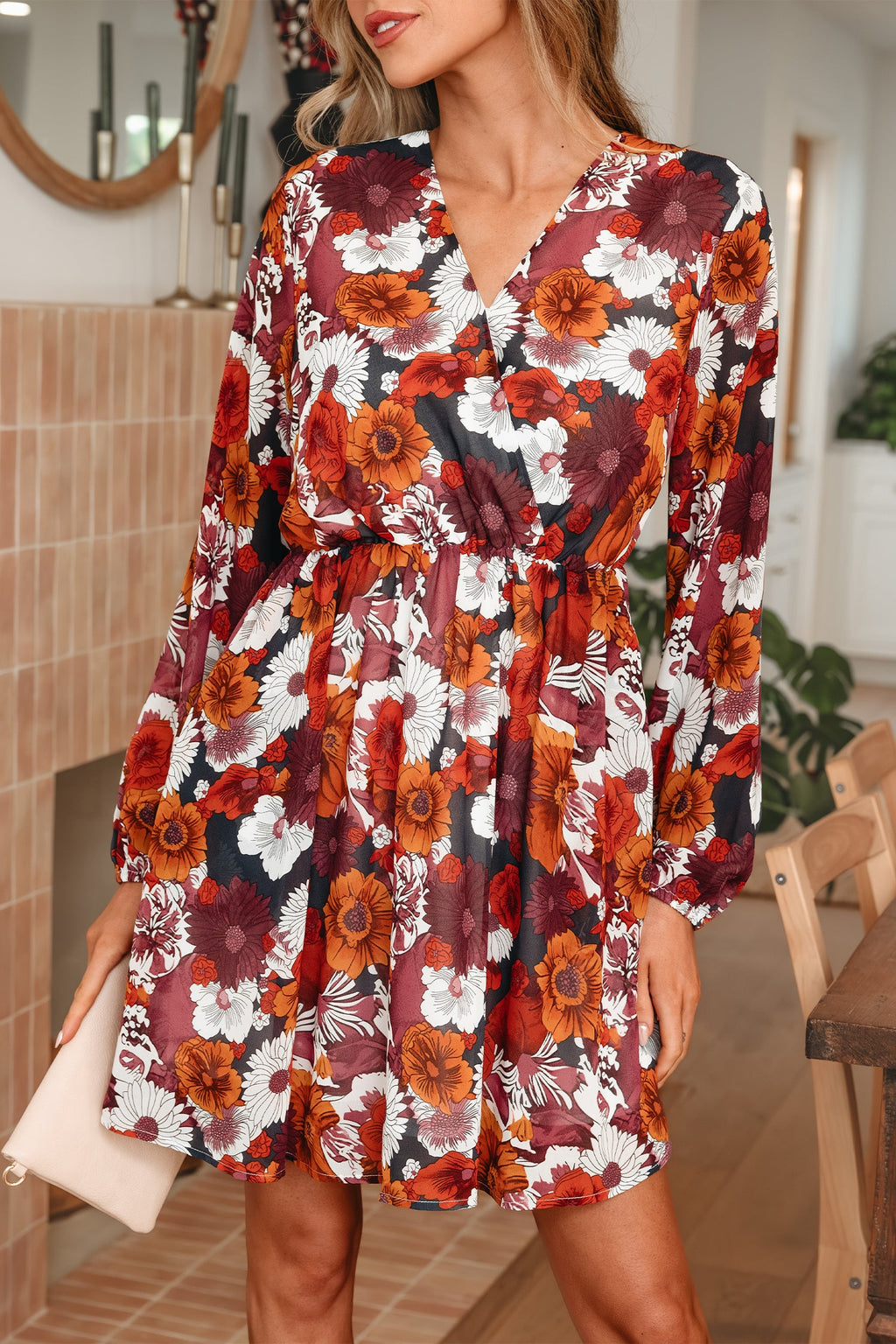 Marianna Sleeve Flowy Mini Dress