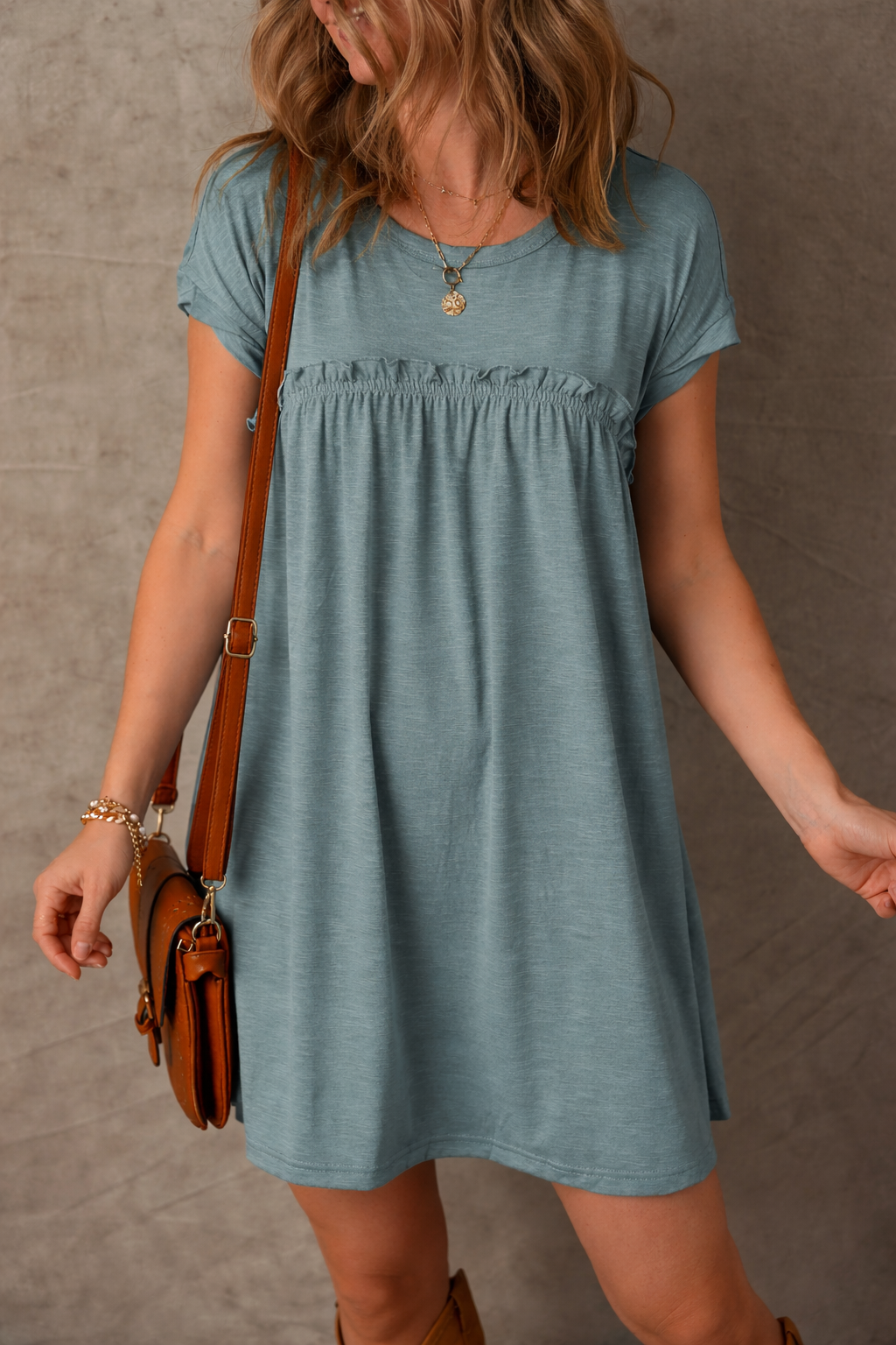Daniela Gathered Seam T Shirt