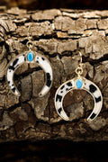 Alayah Crescent Shaped Dangle Earrings