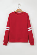 Lennon Varsity Striped Oversized Sweatshirt