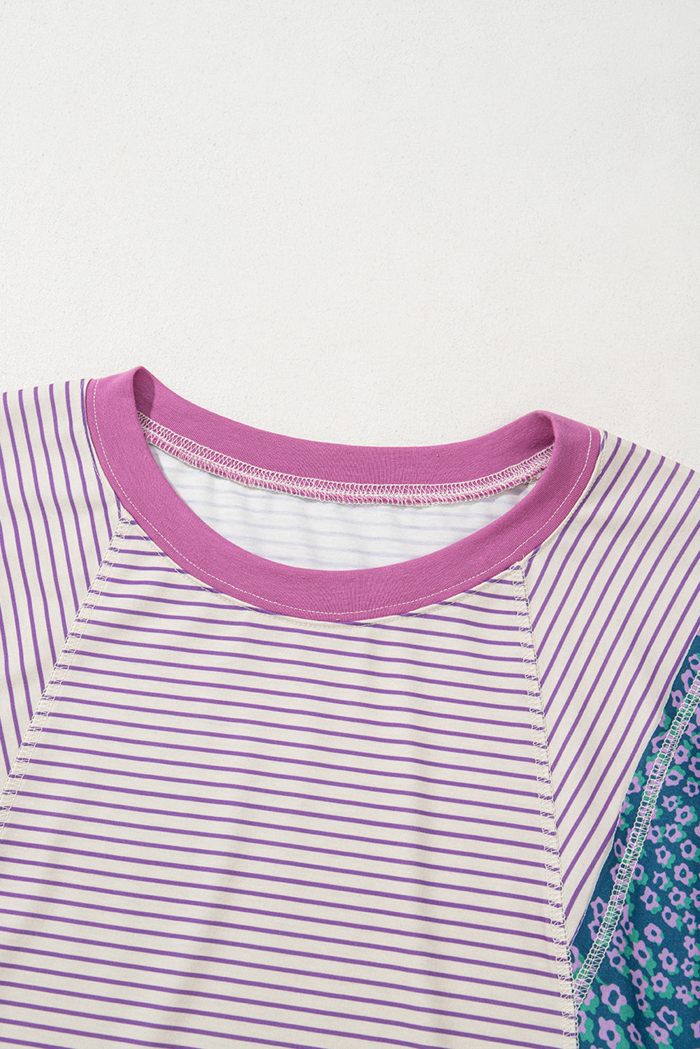 Kyra Patchwork Bracelet Sleeve Blouse