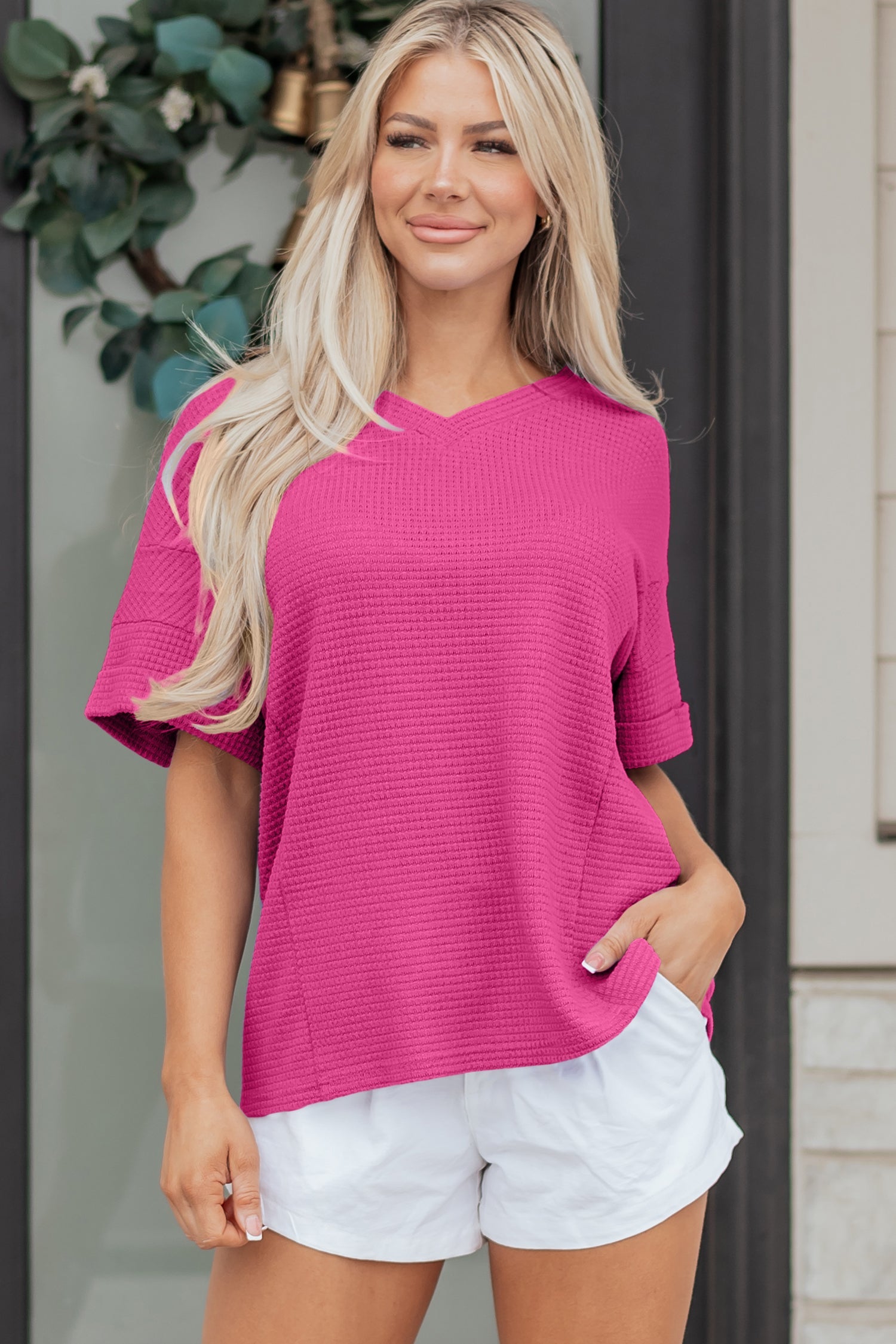 Alexia Short Sleeve Knit Top