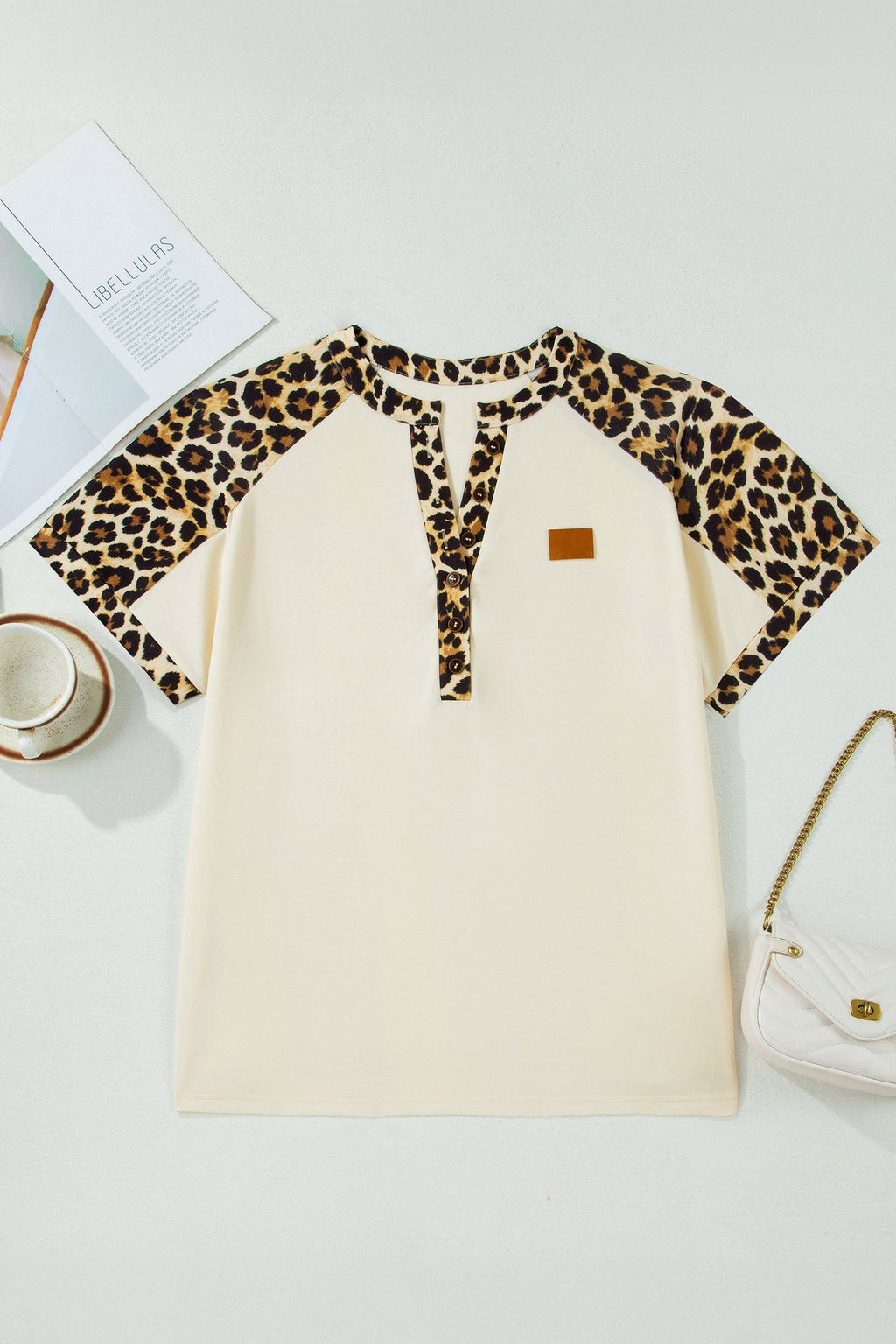 Amari Contrast Patchwork Polo PLUS Tee