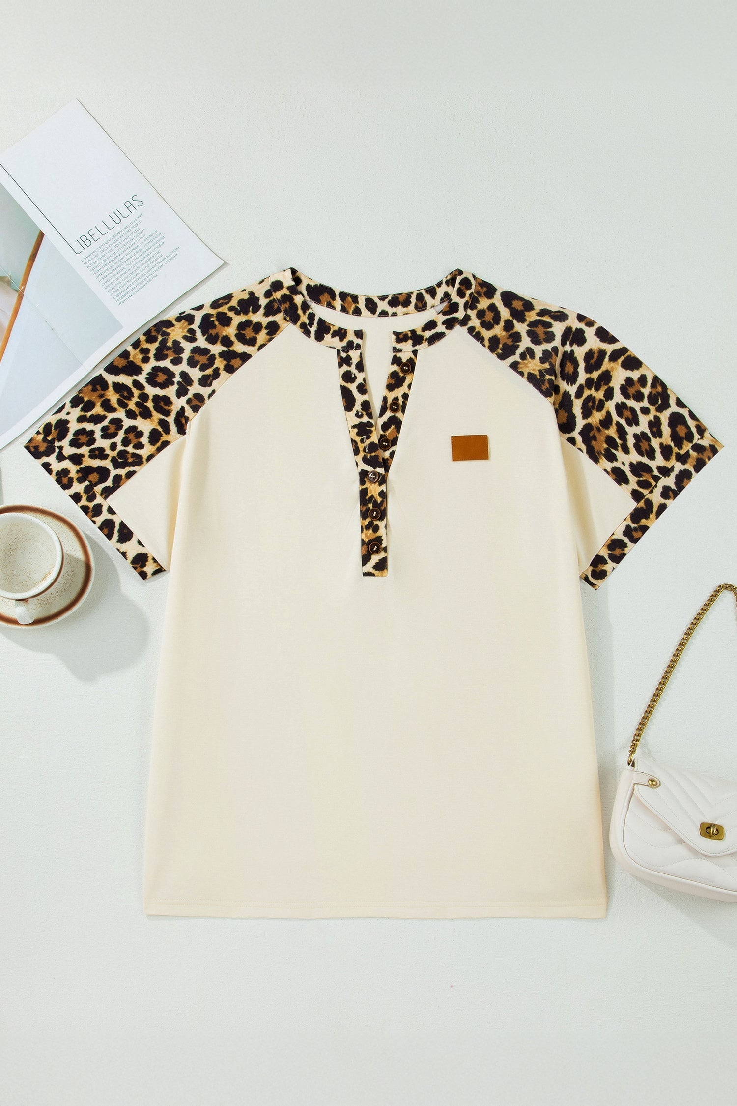 Amari Contrast Patchwork Polo PLUS Tee