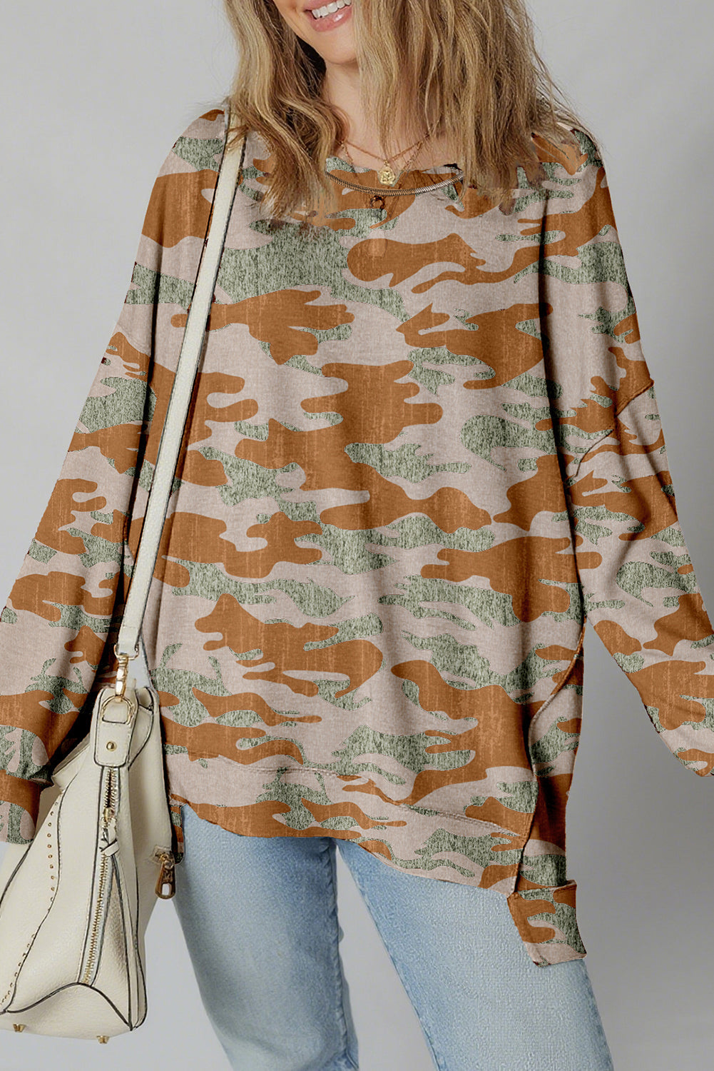 Elliot Patchwork Drop Shoulder Sweatshirt