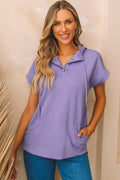 Mariam Short Sleeve Kangaroo Hoodie