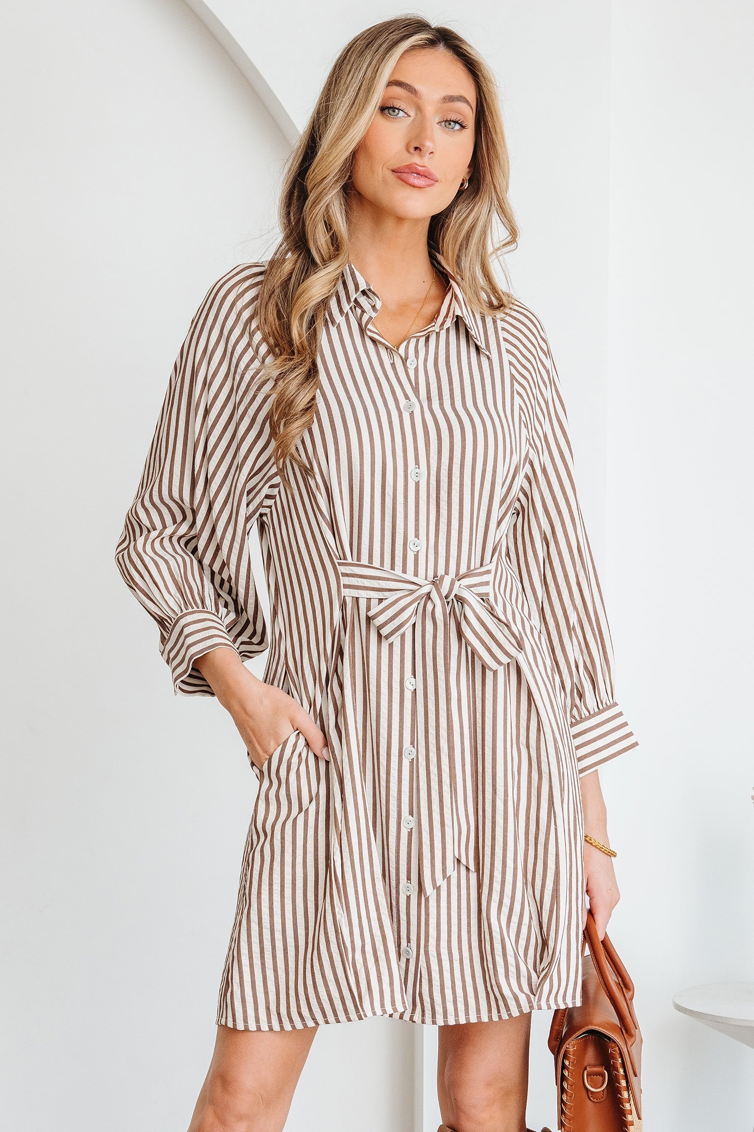 Hanna Sleeve Down Mini Shirt
