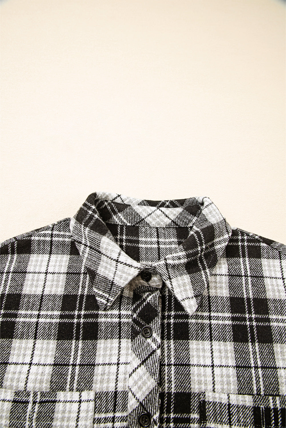 Leona Plaid Print Chest Shirt