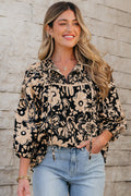 Camilla Bracelet Sleeve Boho Blouse
