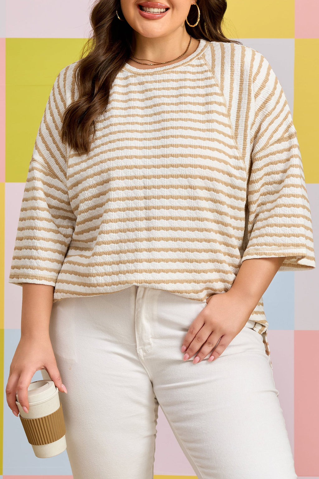 Liv Detail Half Sleeve PLUS Top