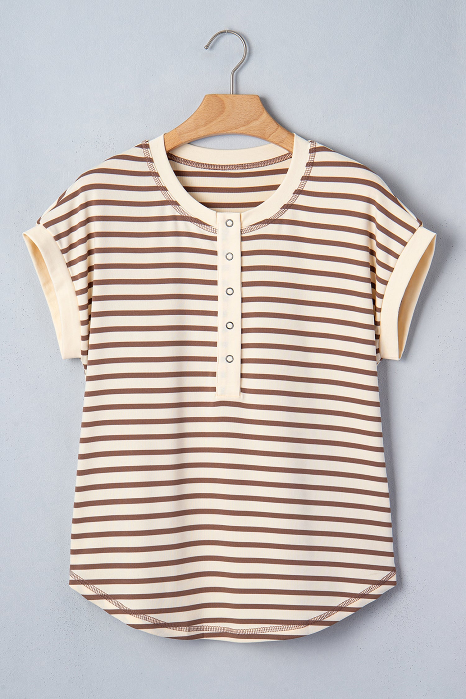 Keira Stripe Half T Shirt